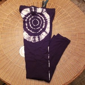 NWT! INC black, tie dye leggings XS